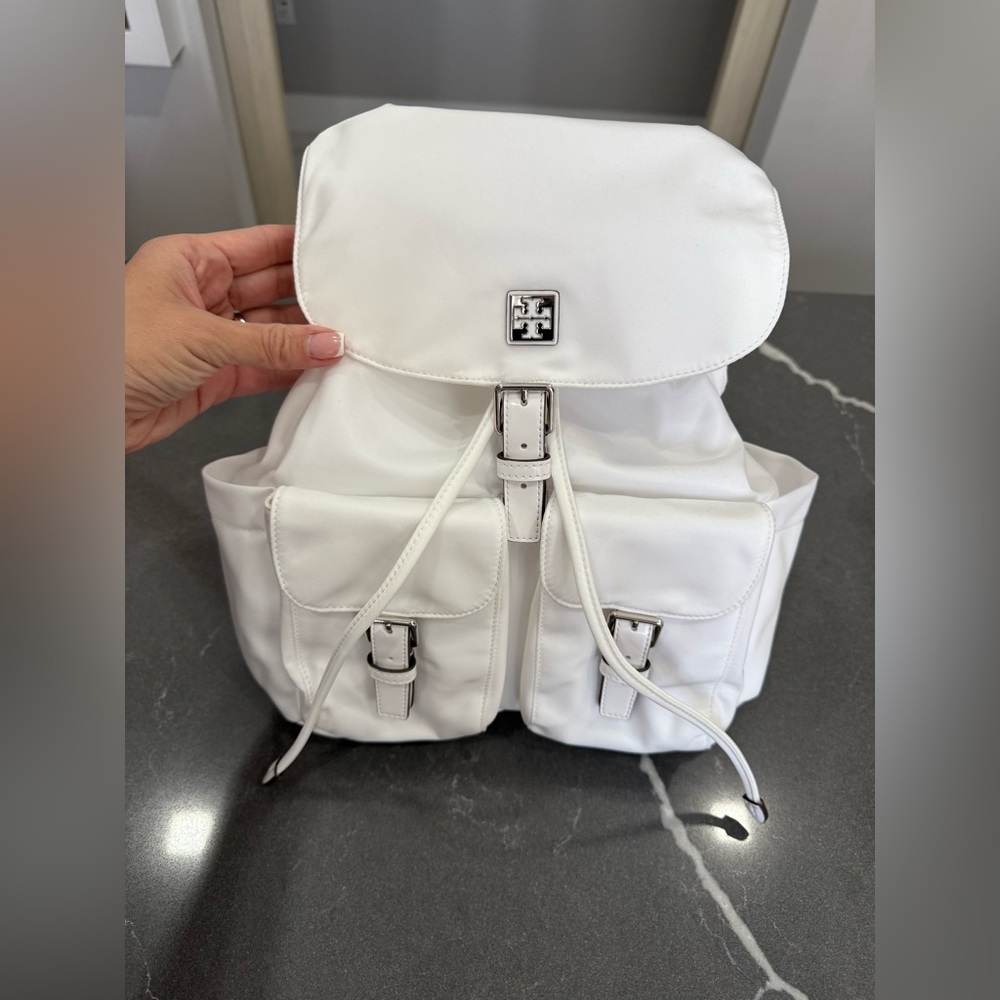 Tory Burch White Backpack